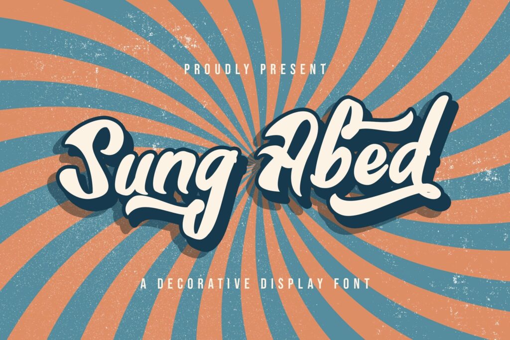 Sung Abed - Decorative Display Font Poster 9