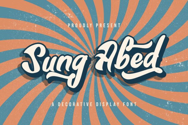 Sung Abed - Decorative Display Font Poster 9