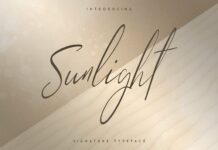 Sunlight - Signature typeface Poster 1