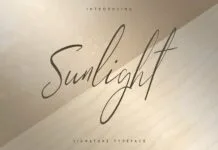 Sunlight - Signature typeface Poster 1