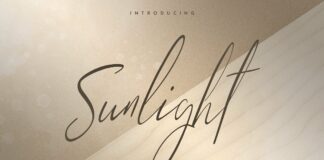Sunlight - Signature typeface Poster 1