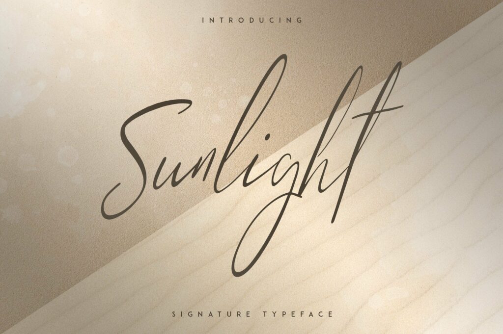 Sunlight - Signature typeface Poster 7