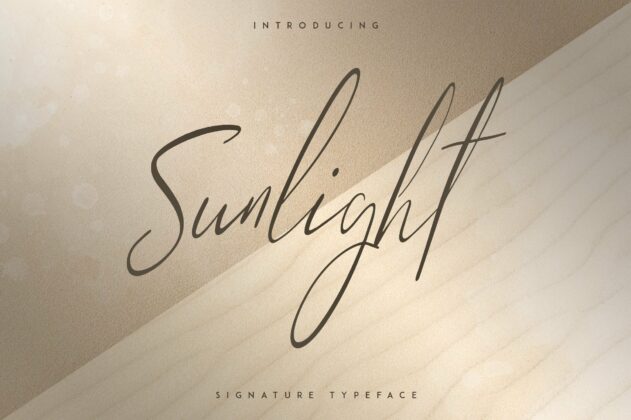 Sunlight - Signature typeface Poster 7