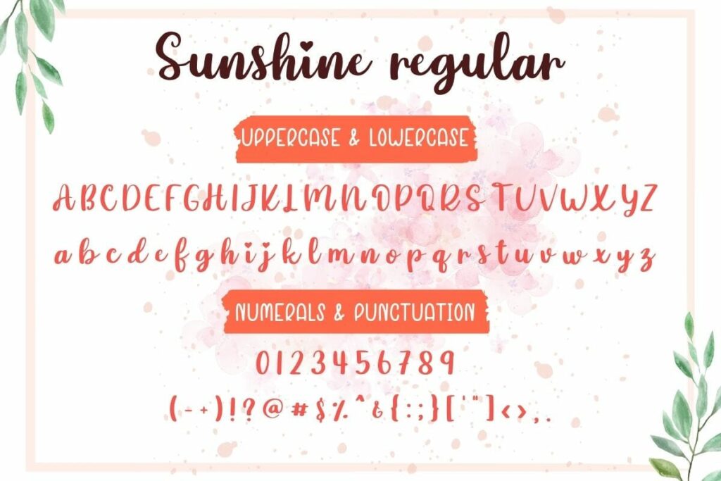 Sunshine - Cute Script Font Poster 5