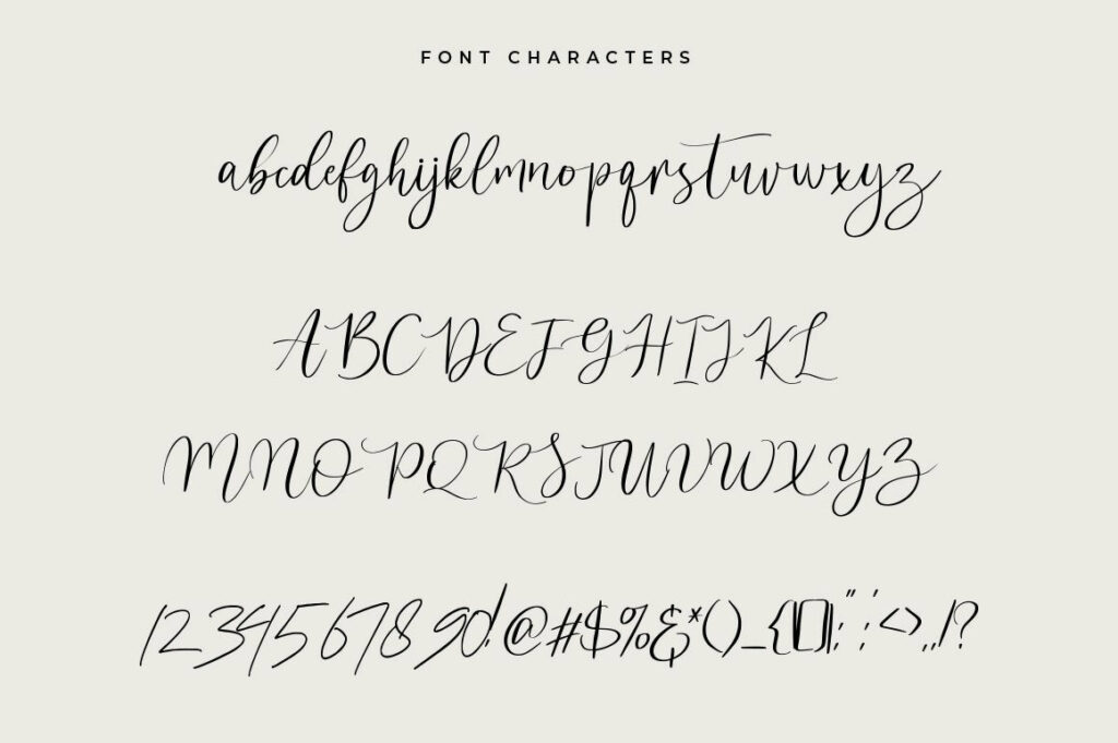 Suttimmos - Calligraphy Font With Swashes Poster 1