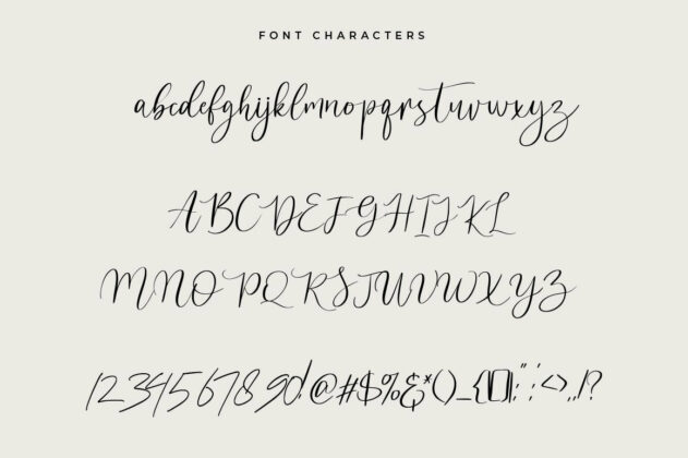 Suttimmos - Calligraphy Font With Swashes Poster 1