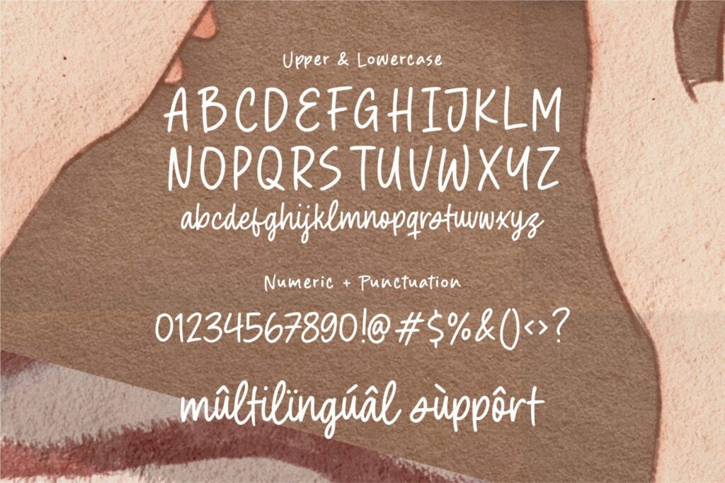 Sweet Chocolate Modern Calligraphy Script Font Poster 2