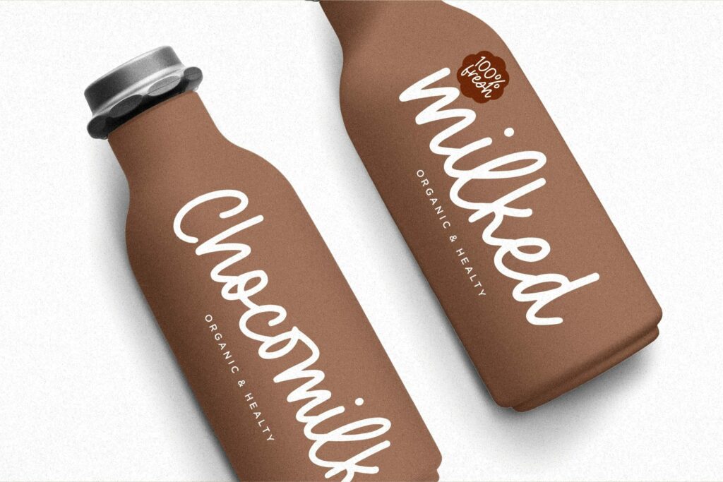 Sweet Chocolate Modern Calligraphy Script Font Poster 4