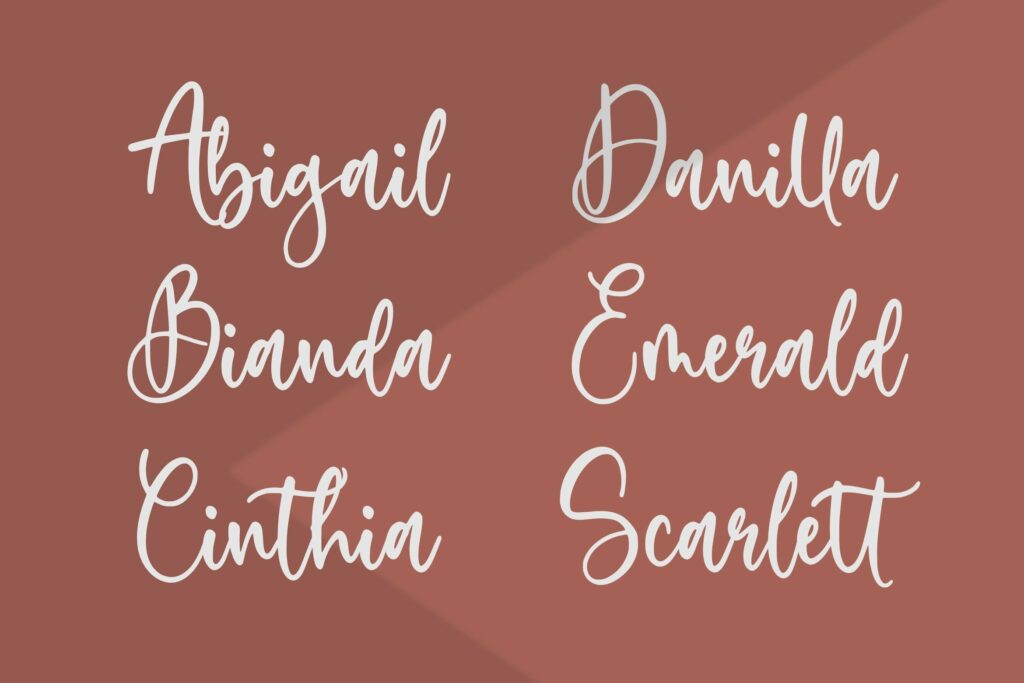 Sweetie Autumn Beautiful Calligraphy Font Poster 5