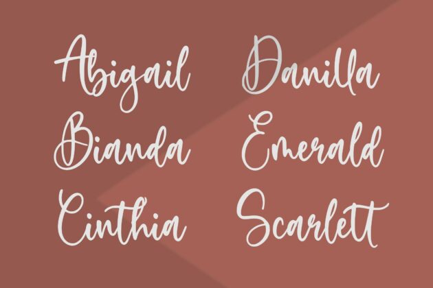 Sweetie Autumn Beautiful Calligraphy Font Poster 5