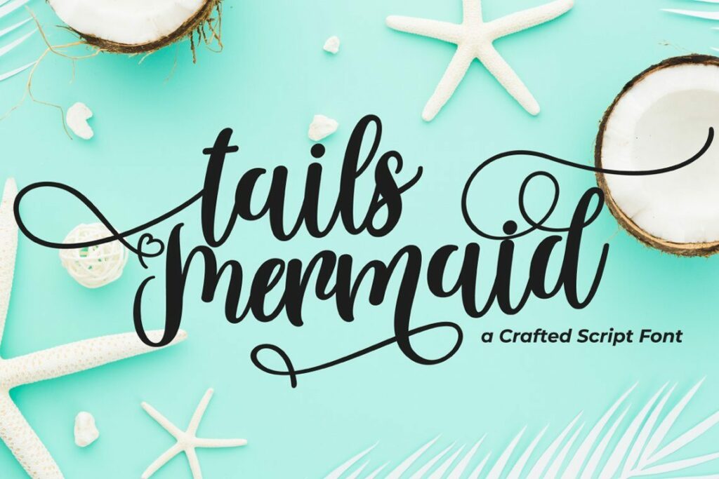 Tails Mermaid - a Crafted Script Poster 9