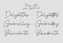 Tanya Hati - Signature Script Font Poster 1
