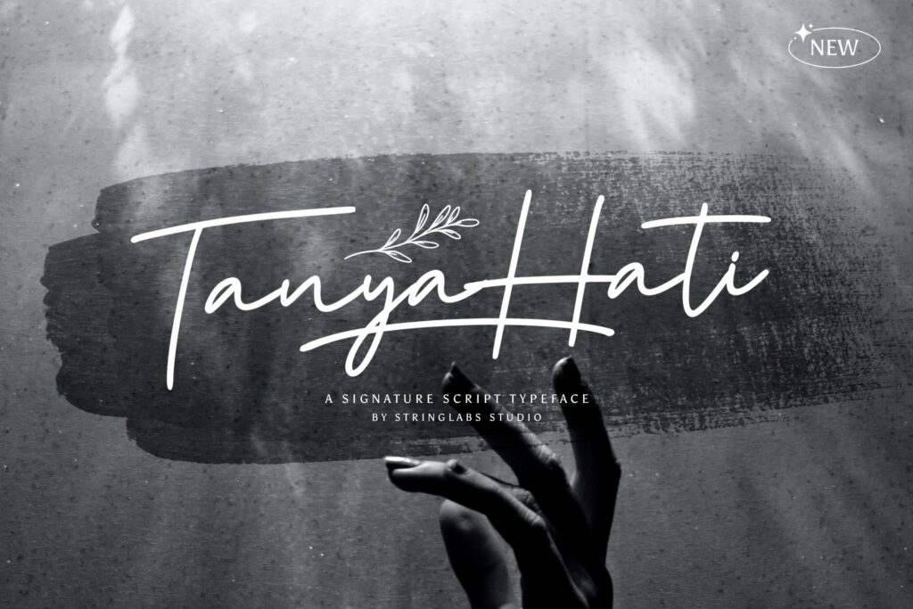 Tanya Hati - Signature Script Font Poster 4