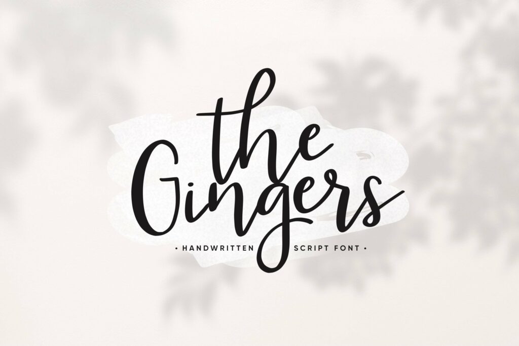 The Gingers Handwritten Script Font Poster 2