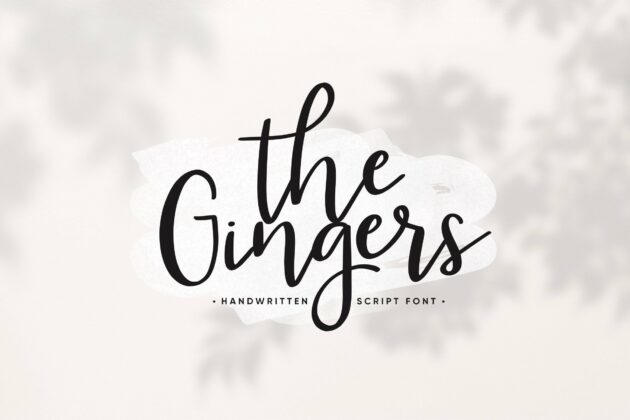 The Gingers Handwritten Script Font Poster 2