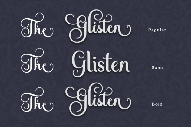 The Glisten Script Poster 3