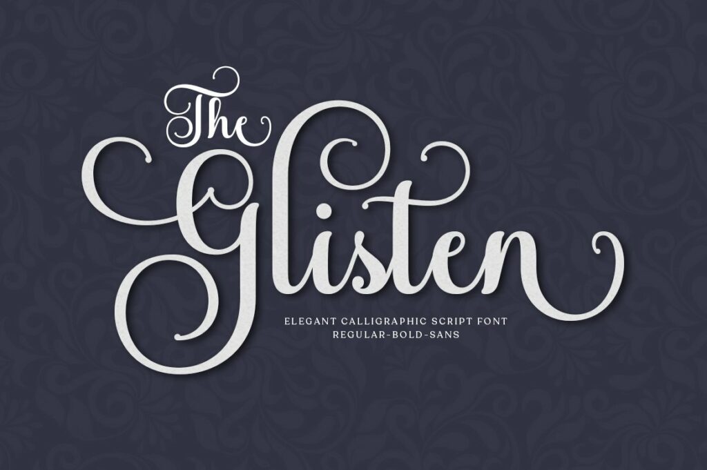 The Glisten Script Poster 4