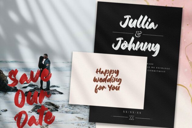 The Junipes - Textured Brush Font Poster 7