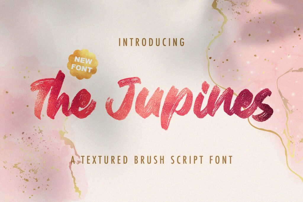 The Junipes - Textured Brush Font Poster 9
