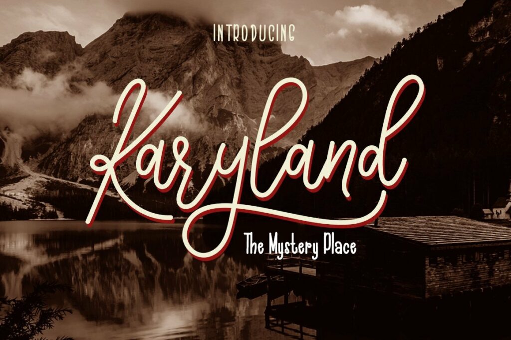 The Karyland / Natural Font Duo Poster 8