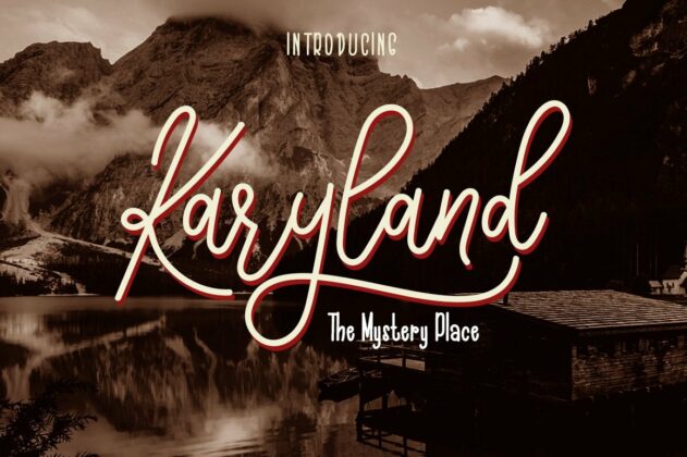 The Karyland / Natural Font Duo Poster 8
