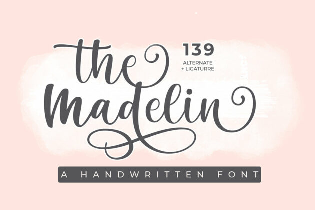 The Madelin - Handwritten Script Font Poster 6
