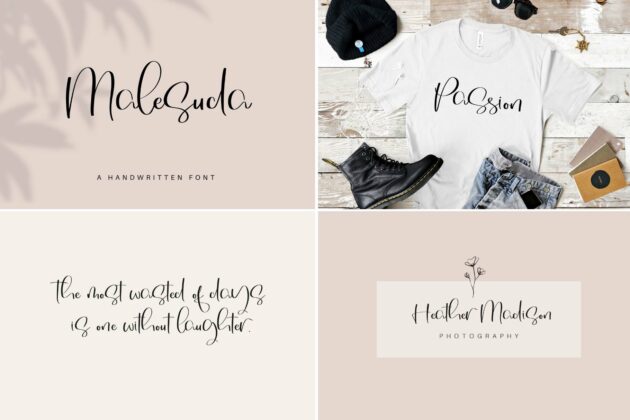 The Modern Script Bundle Poster 3