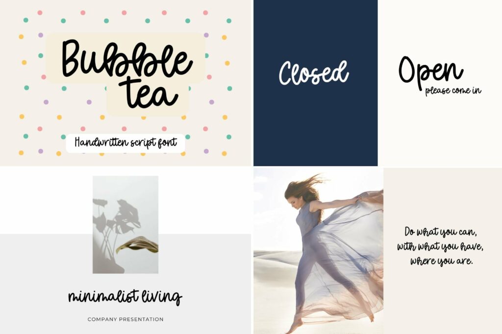 The Modern Script Bundle Poster 10