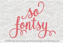 The So Fontsy Free Font: So Fontsy Exclusive Poster 1