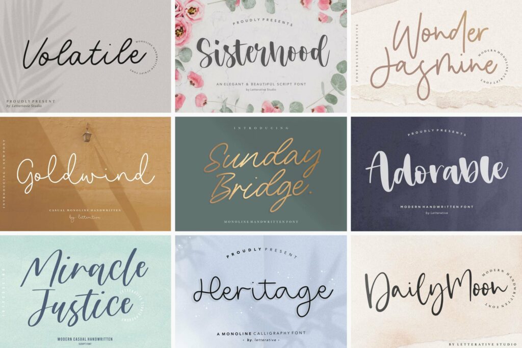 The Ultimate 50 Fonts Bundle Poster 1
