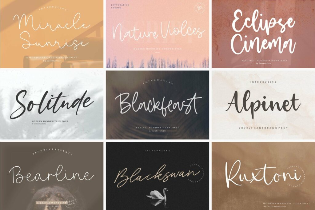 The Ultimate 50 Fonts Bundle Poster 2