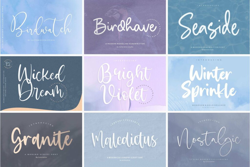 The Ultimate 50 Fonts Bundle Poster 3