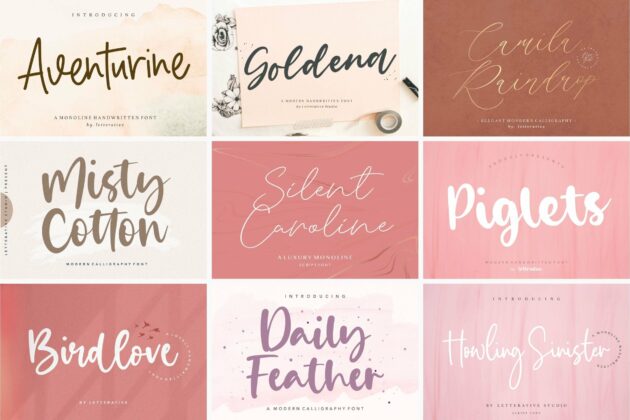 The Ultimate 50 Fonts Bundle Poster 5