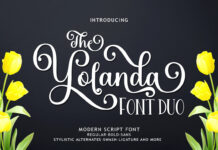 The Yolanda Font Duo Poster 1