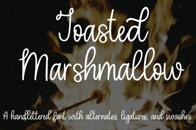 Toasted Marshmallow - A handlettered script font Poster 1