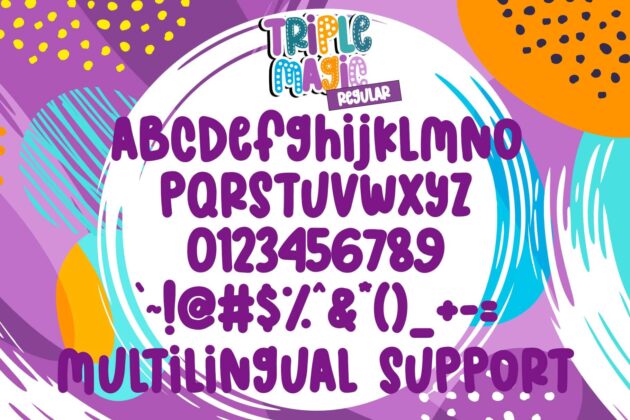 Triple Magic Font Poster 2