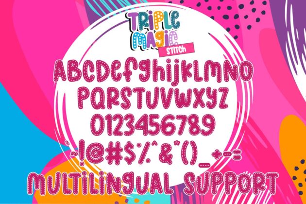 Triple Magic Font Poster 3