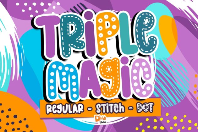 Triple Magic Font Poster 5