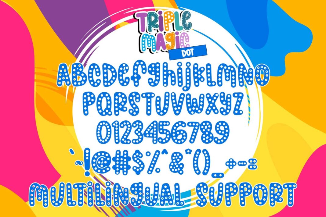 Triple Magic Font Poster 6