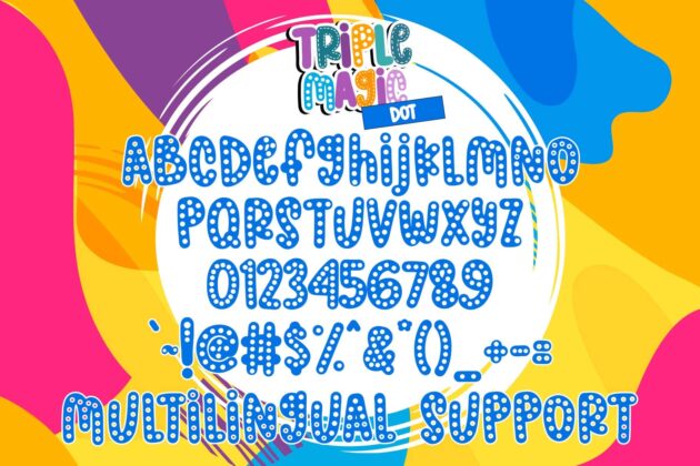 Triple Magic Font Poster 6