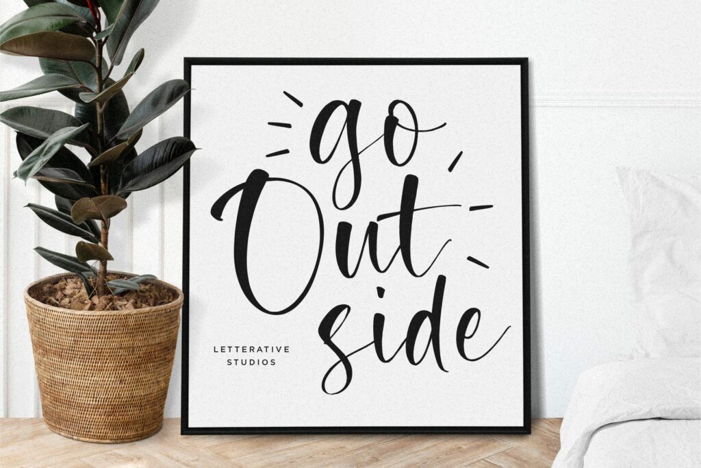Tropical Romance Modern Handwritten Font Poster 2