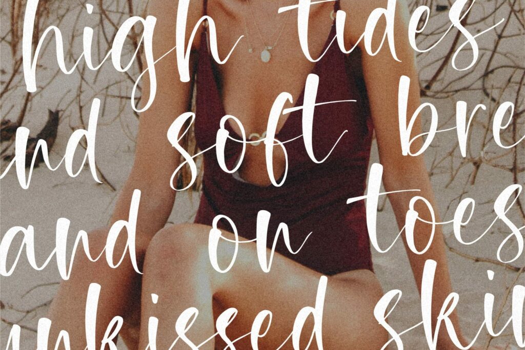 Tropical Romance Modern Handwritten Font Poster 3