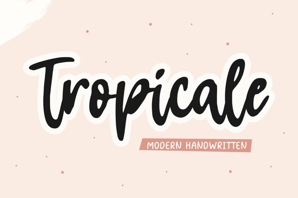 Tropicale Modern Handwritten Font Poster 6