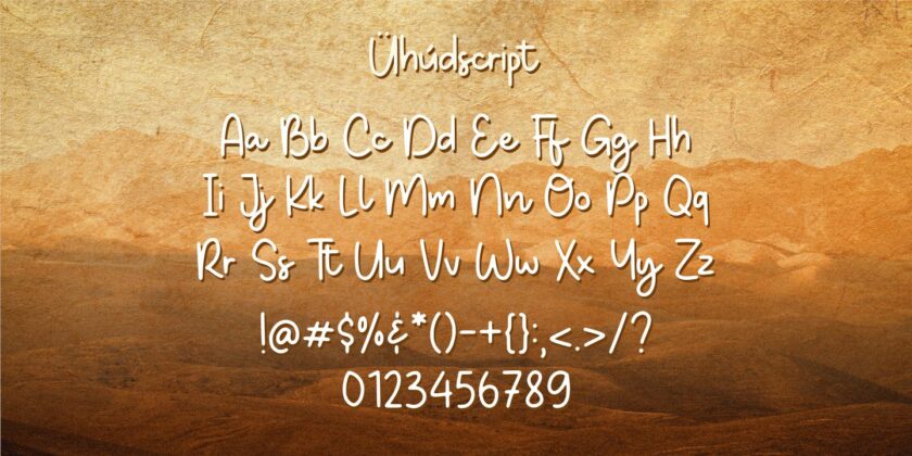 Uhudscript - Monoline Poster 8