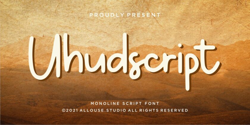 Uhudscript - Monoline Poster 11