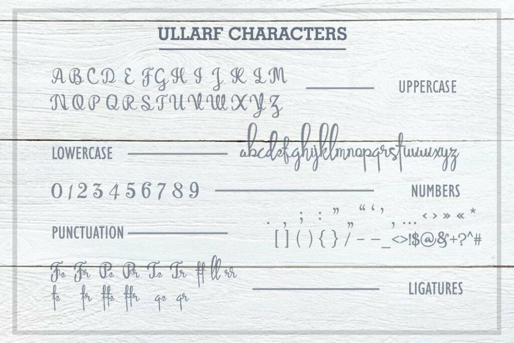 Ullarf font Poster 5