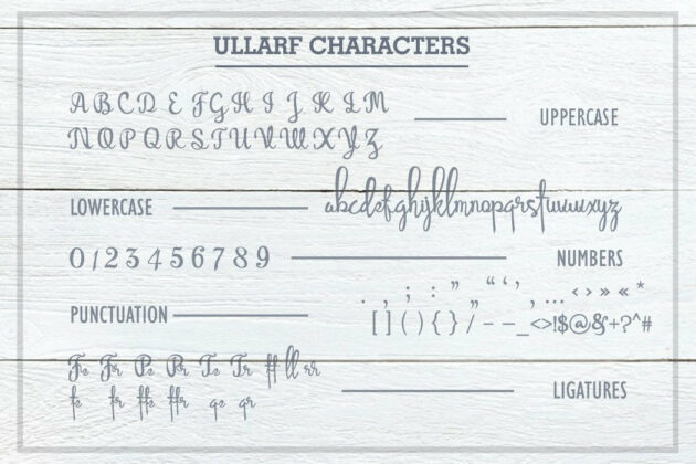 Ullarf font Poster 5