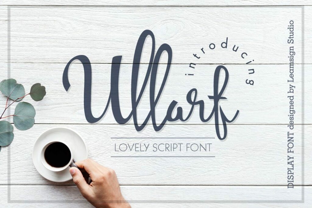 Ullarf font Poster 8