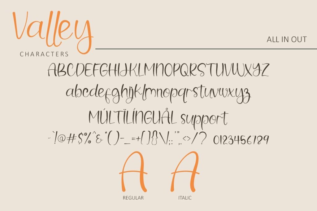Valley - Beauty Handwritten Font Poster 4