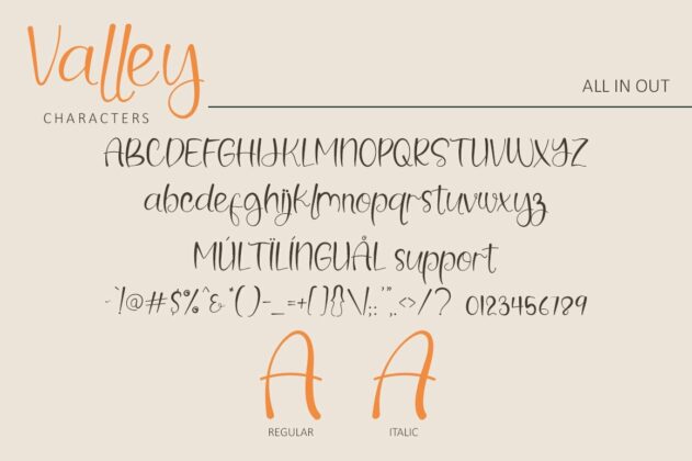 Valley - Beauty Handwritten Font Poster 4